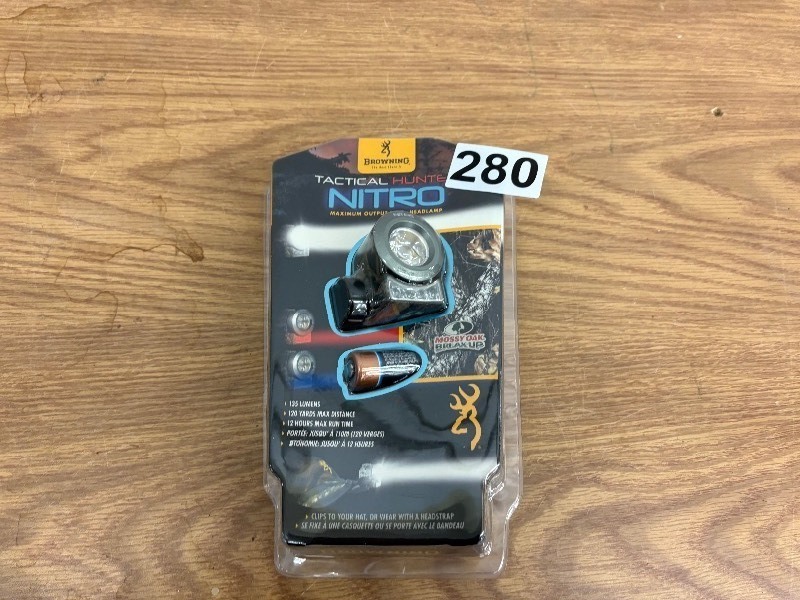lot 280 image: Browning Tactical Hunter Nitro Headlamp