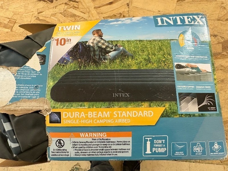 lot 328 image: Gently used blow up air mattress