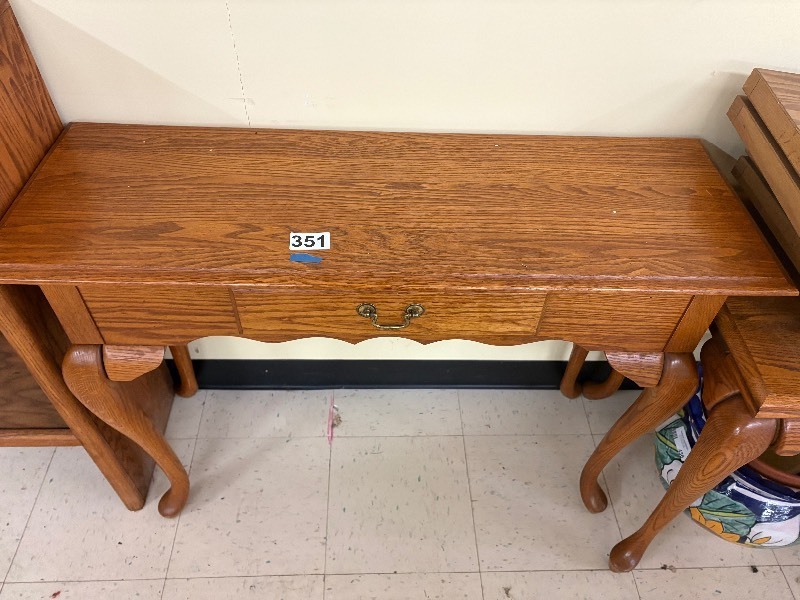 lot 351 image: Accent table with drawer