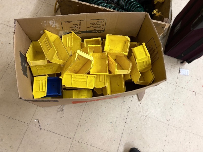 lot 374 image: Box of garage organizers b