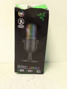 lot 50 image: NEW RAZER SEIREN V3. CHROMA RGB USB MICROPHONE