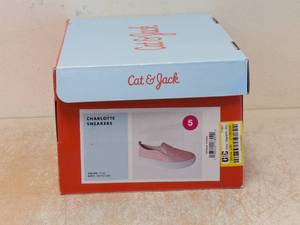 lot 12 image: CAT & JACK KIDS SHOES SIZE 5 PINK