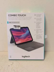 lot 60 image: NEW LOGITECH COMBO TOUCH IPAD 10 GEN, A16 DETACHABLE KEYBOARD AND CASE