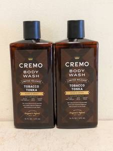 lot 83 image: (2) NEW CREMO TOBACCO TONKA BODY WASH