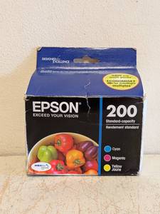 lot 198 image: NEW EPSON 200 STANDARD CAPACITY PRINTER INK