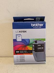 lot 201 image: NEW BROTHER AT YOUR SIDE LC401BK PRINTER INK