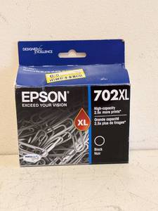 lot 203 image: NEW EPSON 702XL HIGH CAPACITY PRINTER INK