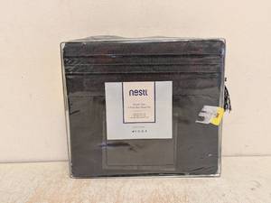 lot 167 image: NEW NESTL QUEEN SIZE 4PC BED SHEET SET GRAY