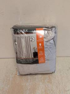 lot 166 image: NEW SUN BLK BLACKOUT PANELS 2PK CREAM