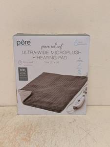lot 172 image: NEW PURE ENRICHMENT ULTRA WIDE MICROPLUSH HEATING PAD