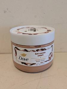 lot 101 image: NEW DOVE HOT COCOA SWIRL BODY SCRUB