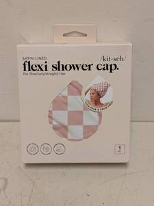 lot 146 image: NEW SATIN-LINED FLEXI SHOWER CAP