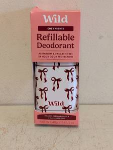 lot 205 image: NEW WILD COZY NIGHTS REFILLABLE DEODORANT
