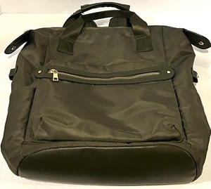 lot 139 image: Backpack - Black Nylon with Front Zip Pocket