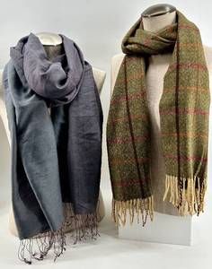 lot 246 image: Paras and Neiman Marcus Pure Cashmere Scarves