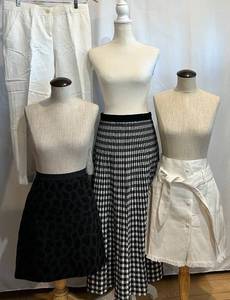 lot 253 image: Vernika Maine Skirt M & Nanushka Skirt L & Phillip Lim Leopard Print Skirt L & Etro White Capris 44