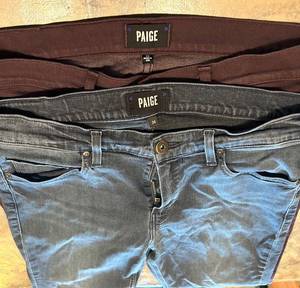 lot 259 image: Paige Lennox & Paige Federal Denim Jeans - Lot of 2 (Sizes 34 & 33)