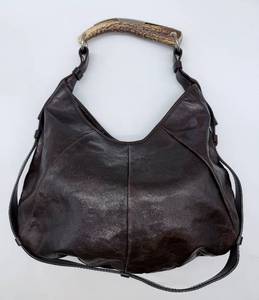 lot 158 image: Yves Saint Laurent Leather Bag - Antler-Style Handle