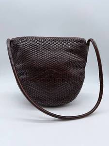 lot 160 image: De Vecchi by Hamilton Hodge Woven Leather Shoulder Bag - Made in Italy
