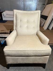 lot 13 image: Jessica Charles Lounge Chair - 40in H x 29in W x 31in D, Seat H 18in