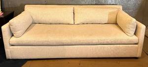 lot 17 image: West Elm Marin 84 Sofa - 30 H, 37 D, 16 SH, 24 Arm Height