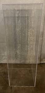 lot 52 image: Clear Acrylic Display Pedestal 40 in H x 14 in W x 14 in D