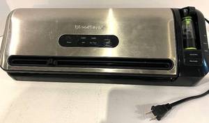 lot 53 image: FoodSaver Vacuum Sealer - Stainless Steel w Accessory Port & Marinade