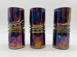 lot 96 image: Esteban Prieto Signed Vintage Studio Art Glass Tumblers (Lot of 3)