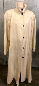 lot 113 image: Panache for Count Romi Silk Trench Coat - Ivory, Size 6