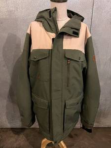 lot 114 image: Quiksilver - The Mountain & The Wave Parka - Olive Green Beige M