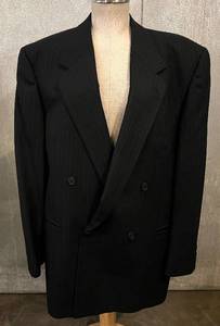 lot 118 image: V2 By Versace - Pinstripe Double-Breasted Blazer