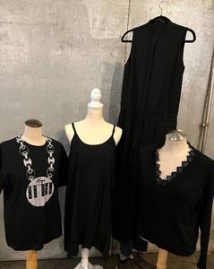 lot 124 image: Kiy T-Shirt, Raquel Allegra Lace Top, Spaghetti-Strap Top (No Tag) & Vince Jumpsuit