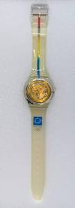 lot 201 image: Swatch Kyklos Kitrino 2004 Athens Olympic Collection 07112004