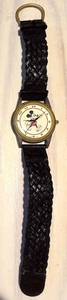 lot 209 image: Disney Mickey Mouse Watch - Japan Movement, Gold Tone Case