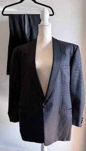 lot 222 image: Versace V2 KATXPX Tuxedo Jacket & Pants - Neiman Marcus Designer Collection - 54R