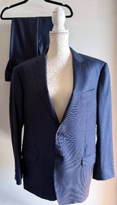 lot 223 image: Emporio Armani Navy Blazer - C LINE 2-Button Notch Lapel