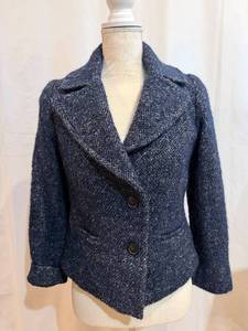 lot 267 image: Isabel Marant toile Blue Boucl Blazer - Size 40 - Made in Poland
