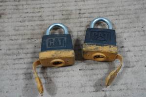 lot 98 image: CAT Padlocks
