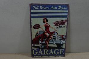 lot 126 image: Novelty Metal Sign - Full Service Garage