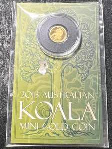 HALF GRAM .999 FINE GOLD 2013 AUSTRALIAN KOALA