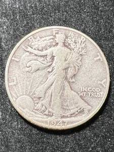 lot 24 image: 1947-D US WALKING LIBERTY HALF DOLLAR