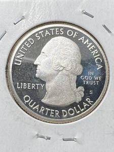 lot 25 image: 2017-S US PROOF SILVER WASHINGTON QUARTER