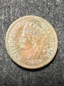 lot 45 image: 1880 US INDIAN HEAD CENT