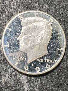 lot 52 image: 1994-S US SILVER PROOF KENNEDY HALF DOLLAR