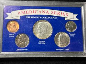 lot 74 image: THE AMERICANA SERIES 5 COIN SET