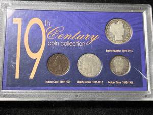 lot 75 image: 19TH CENTURY 4 COIN COLLECTION