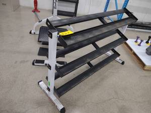 lot 32A image: Solid Body Dumbbell Storage Rack, 5...