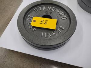 lot 38 image: (2) 25 lb. Weights...