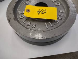 lot 40 image: (2) 25 lb. Weights...