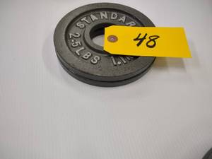 lot 48 image: (2) 2.5 lb. Weights...